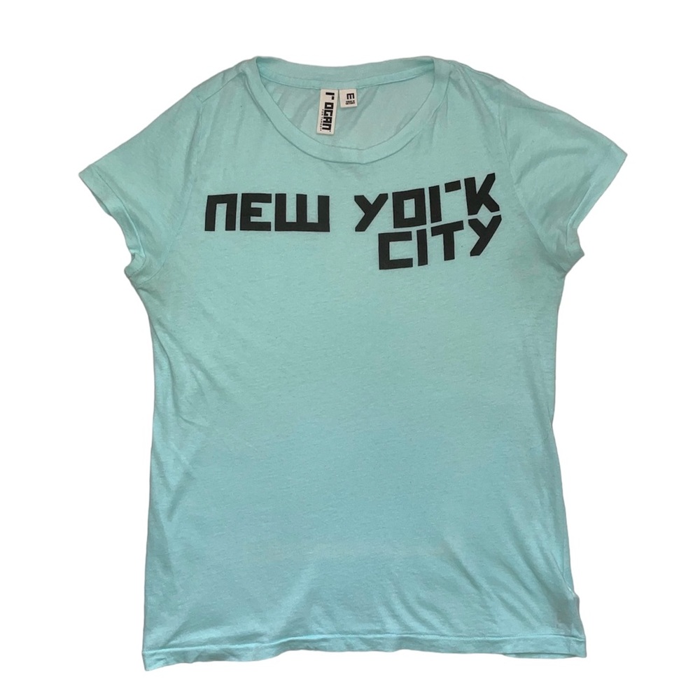 Rogan Gregory Target Go Collection aqua fitted tee, size Medium